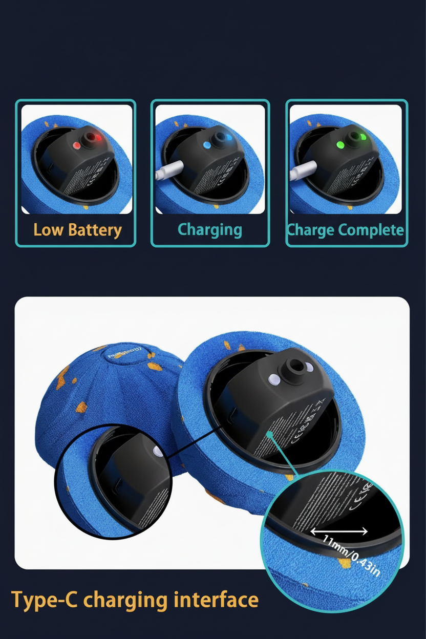 Charging Status & Type-C Interface Infographic