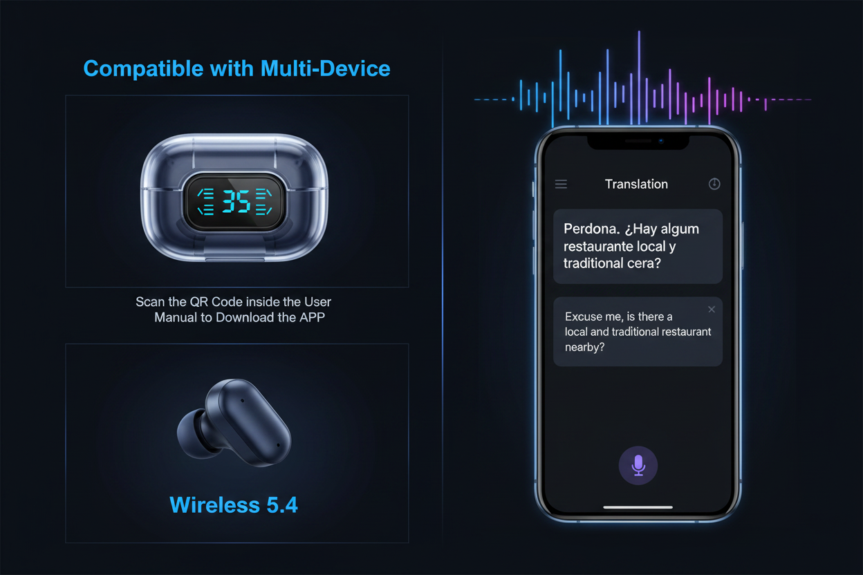 Universal Language Earbuds — Hear Everything. Miss Nothing.