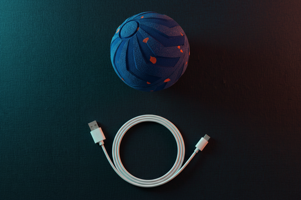 Flat Lay with USB Cable
