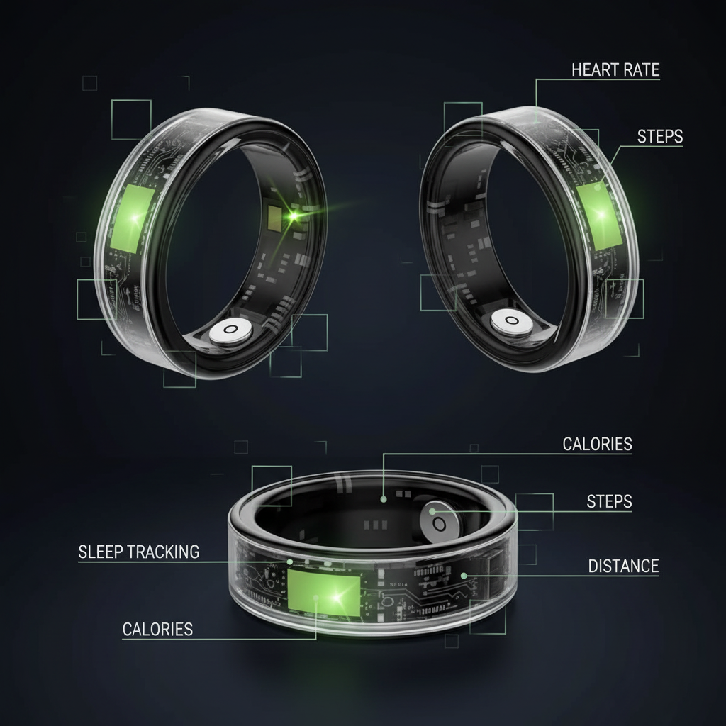 Smart Fitness Ring – Heart Rate, Sleep & Activity Tracker