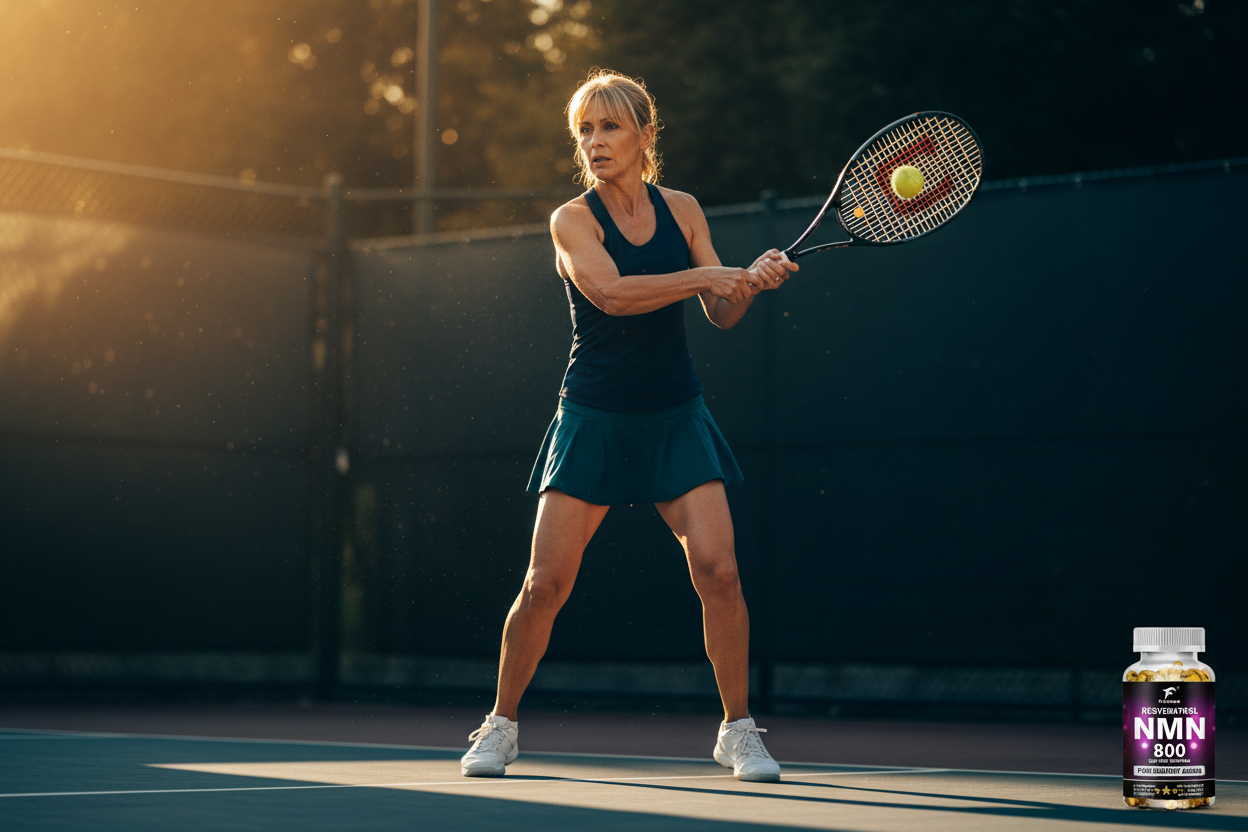 Woman Tennis 50s